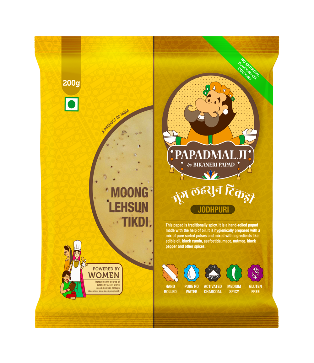 Papadmalji Moong Lehsun Tikdi