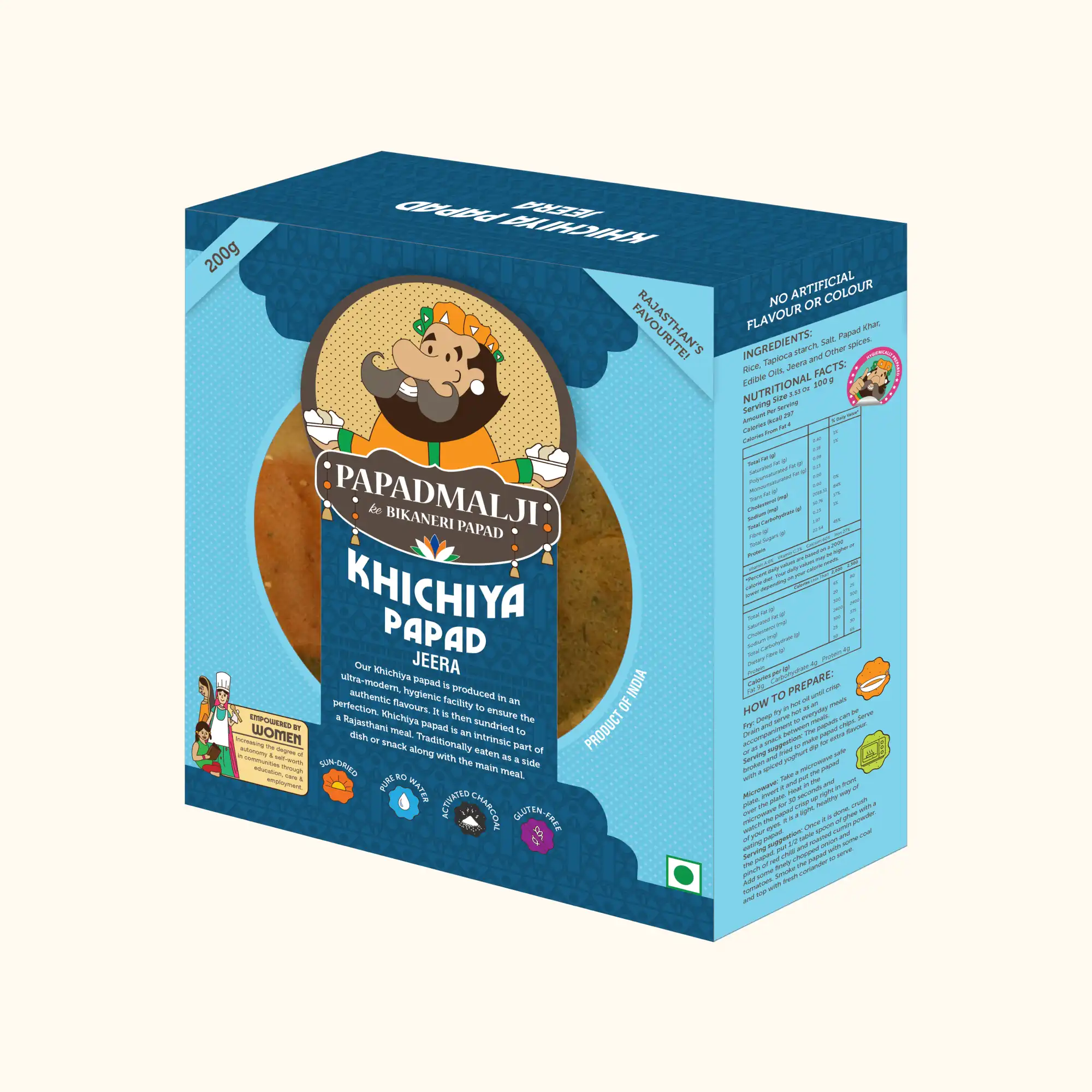 Rajasthani Khichiya Papad Jeera